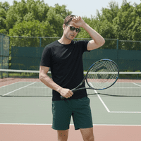 T-World - Polera Hombre Trekking Dryfresh Smooth Uv Manga Corta Negro