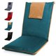 thumbnail image 1 of Silla de suelo Malu acolchada con soporte lumbar, color negro, 1 of 9