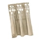 thumbnail image 5 of Cortina de ventana floral Semi-Sheer Cortina de cocina Tier Light Khaki - 130x41cm, 5 of 5