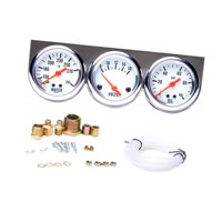 Ioensy - Medidor Triple Universal Para Automóvil, Fácil De Instalar, Accesorio Para Automóvil, Medidor De Temperatura Del Agua