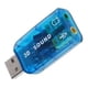 thumbnail image 2 of Adaptador de sonido 7.1 USB Externo Audifono Microfono Auxiliar Tarjeta 3.5 Audio multicolor, 2 of 8
