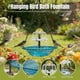 thumbnail image 2 of Baño pájaros solar colgante cuencas vibrantes niveles cadena resistente jardín oasis, 2 of 8