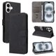 thumbnail image 3 of Funda Billetera para iPhone 16 Plus con Soporte - Cartera de Cuero con Ranuras Negro, 3 of 5
