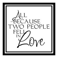 Rienda Libre Graphics - Decomural All Because Two People Love Ws-15645