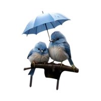 Magideal - Bluebird Plano 2D Con Escena De Paraguas, Decoración De Estaca De Jardín, Césped Acrílico, Fácil De Instalar, Letrero Creativo Para Patio, Estaca Para