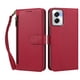 thumbnail image 1 of Funda Tipo Billetera para Motorola Moto G Power 5G 2024 con Soporte y Bolsillo con Cierre Rojo, 1 of 1