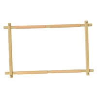 Magideal - Marco De Portátil Rectángulo De Madera Pantalla De Artesanía Reutilizable Aro De Artesanal Duradero Para