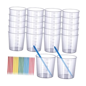 Bothyi - Kit De Vasos Medidores Para Epoxi, Vasos Graduados Para Repostería, Vasos Medidores Para Cosméticos Líquidos De 200 Ml Para Mezclar