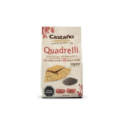Galletas Horneadas Quadrelli Con Harina De Cañamo Y Semillas De Amapola 150 G Castaño