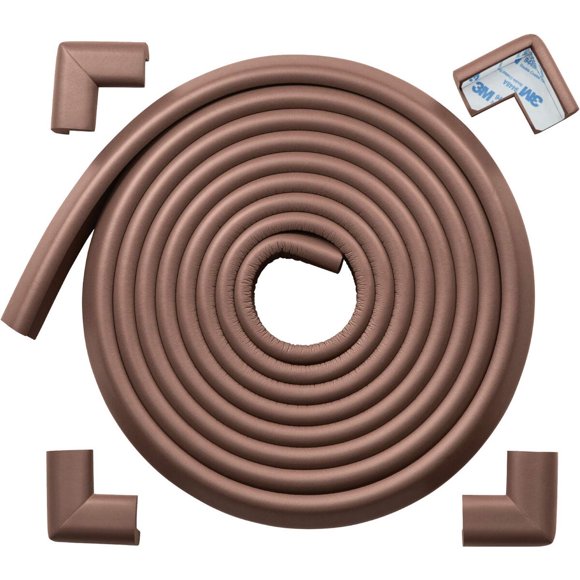 Protector de bordes y esquinas Roving Cove Baby Proof, 15 pies, café