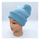 thumbnail image 4 of Gorro Tendencia Beanie Lana Adulto Con Doblez Azul Otoño Invierno, 4 of 6