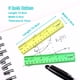 thumbnail image 2 of Regla KASBEE 15 cm Set de 7 unidades de plástico transparente para escuela y oficina, 2 of 9