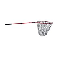 Magideal - Red De Pesca, Red De Pesca, Malla De Red Para Peces, Portátil, Mango Antideslizante, Red Plegable Para Liberación De Peces, Red De Aterrizaje Para Pec Rojo Negro