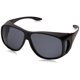 thumbnail image 1 of Anteojos de sol Dioptics Solar Shield Classic para usar sobre anteojos, gris, 66 mm, 1 of 5