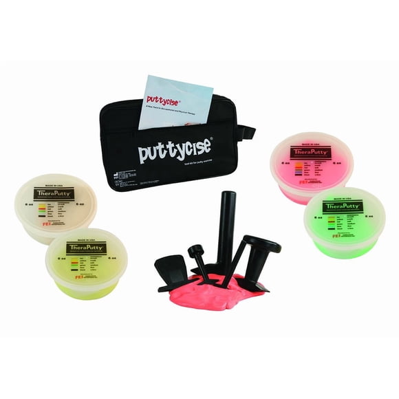 Set de Theraputty CanDo 10-2822 Puttycise de 5 herramientas con bolsa 180 ml