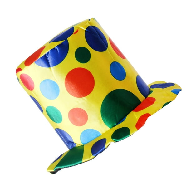 ATOSA Gorro De Payaso Rojo Con Lunares De Colores – Disfraz Divertido Para Adultos, Ideal Para Fiestas Y Carnaval