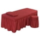 thumbnail image 2 of SPA Mesa De Masaje Juego De Ropa De Cama Falda De Cama Funda De Almohada Funda De Taburete Vino Rojo-S, 2 of 6