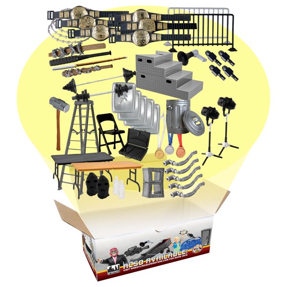 Kit básico de accesorios para figuras de lucha libre, 50 piezas