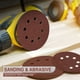 thumbnail image 5 of 100 discos de lijado de 8 agujeros de 125 mm/5 pulgadas con velcro, grano mixto 40, 60, 80, 100, 120, 150, 180, 240, 320 y 400, con velcro y hoja de lija para lijadora orbital aleatoria., 5 of 5