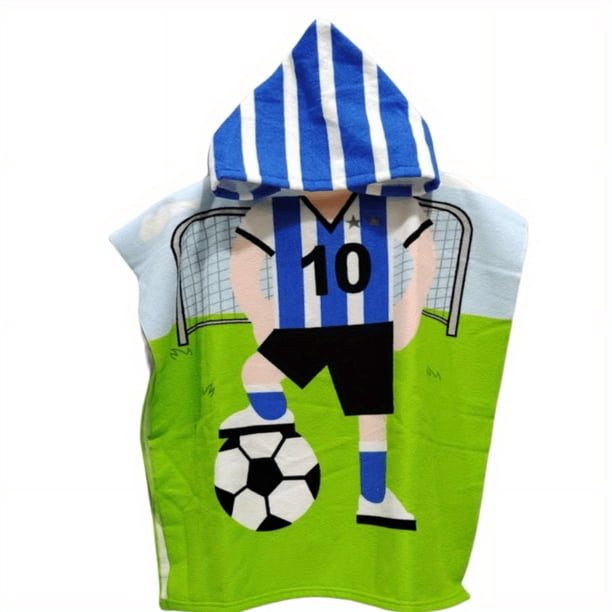 1pc Kids Cartoon Hooded Bath Towel, Absorbent Cute Bath Towels With Hood For Girls Boys, Bathroom Accessories