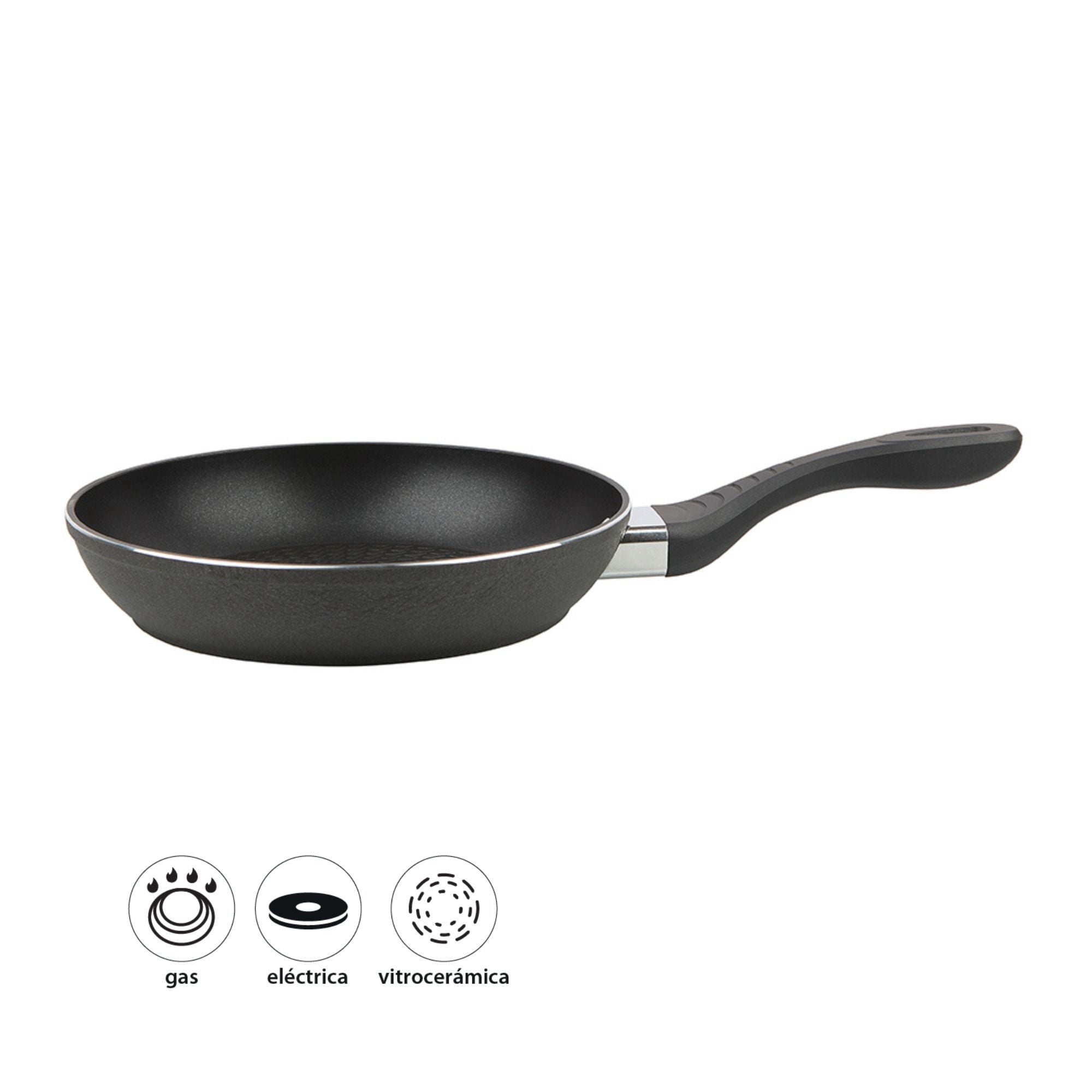 Mainstays - Sartén Aluminio Crispy Forjado Antiadherente 28 Cm 1 Pieza