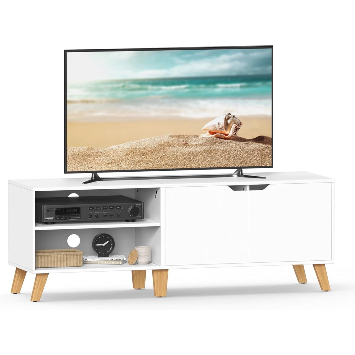 Casa Vinte - Rack Tv Blanco Bakken 140 Cm