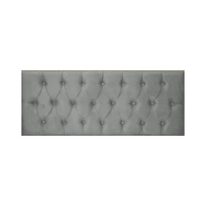 Importclick - Respaldo Elegante Super King Capitone 200X60 Cm Gris Claro Felpa