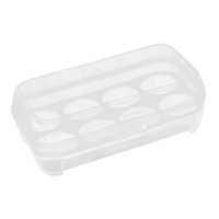 Magideal - Caja De Almacenamiento De Huevos Bandeja De Soporte Para Huevos Protección De Huevos Organizador Portátil Para El Hogar Estuche Para Contenedores De H 8 Rejillas 10.5X19.5X7Cm