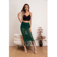 Likeshop - Falda Tejida Mujer Salida De Playa Piscina Colores 8358