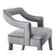 thumbnail image 4 of Silla de comedor TOV Furniture Tiffany tapizada en gris, 4 of 6