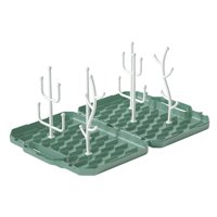 Magideal - Tendedero Plegable Desmontable Portátil Para Biberones, Estable, Hecho De Alimentaria , Verde