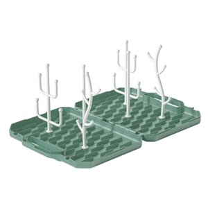 Magideal - Tendedero Plegable Desmontable Portátil Para Biberones, Estable, Hecho De Alimentaria , Verde