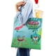 thumbnail image 4 of Lale Ki Lolu Bolso de tela con estampado de lienzo para mujer, bolsa de compras reutilizable y estética, con cremallera interior, regalo para mujer,38*45cm., 4 of 6