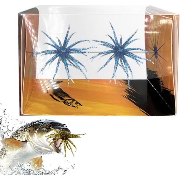 Señuelo criatura tentáculo plástico blando pesca lubina drop shot wacky rig