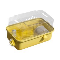 Magideal - Casa De Hámster Jaula Transparente Hábitat De Ventilación Grande Jaula De Animales Pequeños Para Animales Pequeños Planeadores De Azúcar Gerbils Conej Amarillo