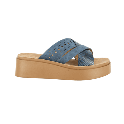 Sandalia Plataforma Farga Azul Alquimia