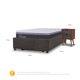 thumbnail image 4 of Cama Space Box Ortopedic Advance 1.5 Plazas Niger S/T, 4 of 10