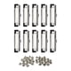 thumbnail image 3 of 10 Piezas Abrazaderas para Portapapeles Clips para Portapapeles de Oficina de Perfil Bajo Suministros de Oficina con Pies de Goma Hardware Clips para, 3 of 5