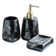 thumbnail image 1 of Juego de Accesorios de Baño CERAMIC Negro 3Pcs, 1 of 3