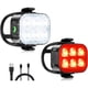 thumbnail image 1 of Luces para bicicleta Zewdov IP65, 250 lúmenes, recargables, 1 of 3