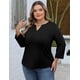 thumbnail image 2 of Blusa Romanstii Túnica Negra 2XL Mujer, 2 of 3