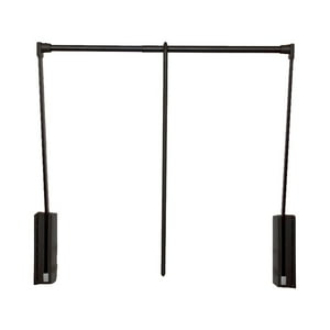 Elevador Barra Closet 770-1200 Mm Servetto Negro