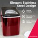 thumbnail image 3 of Máquina de hielo Frigidaire EFIC117-SSRED-COM de acero inoxidable 12 kg, 3 of 6