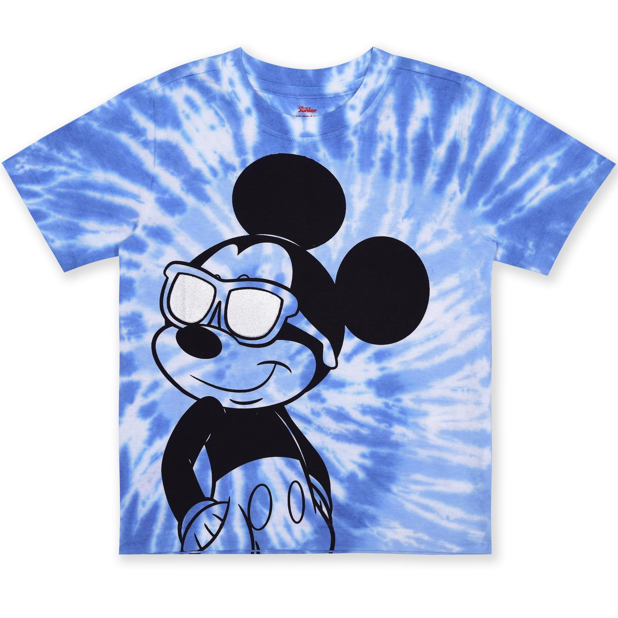 Remera De Manga Corta Para Niños Disney Mickey Mouse Con Diseño Tie Dye Azul