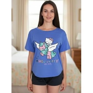 Pijama Mujer Hello Kitty Azul L