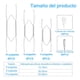thumbnail image 1 of Colgadores de platos pared acero inoxidable pack 12, 1 of 3
