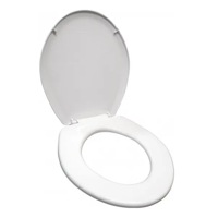 Genérico - Asiento Y Tapa Wc Redondo - Cierre Normal - Hoffens Color Blanco