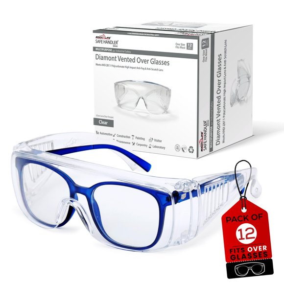 Gafas de seguridad SAFE HANDLER BISON LIFE Diamont Clear, 12 pares