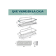 thumbnail image 2 of Organizador de ducha repisa baño adhesivo set 2 inoxidable blanco, 2 of 2