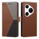 thumbnail image 4 of Funda Cartera Tricolor para Huawei Pura 80 Pro con Ranuras, Marrón, 4 of 6